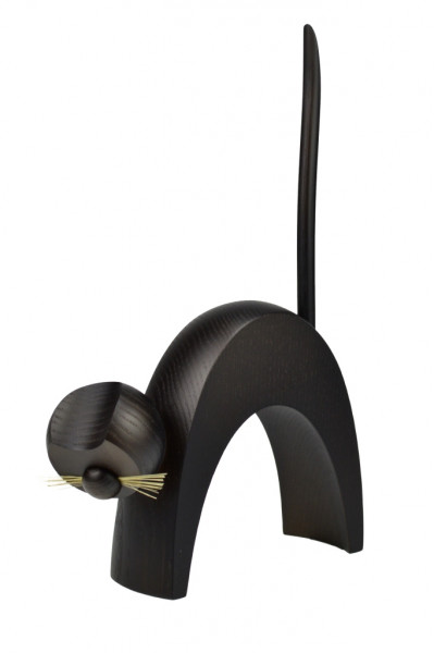 Frieder Weisflog - Katze schwarz - groß stehend