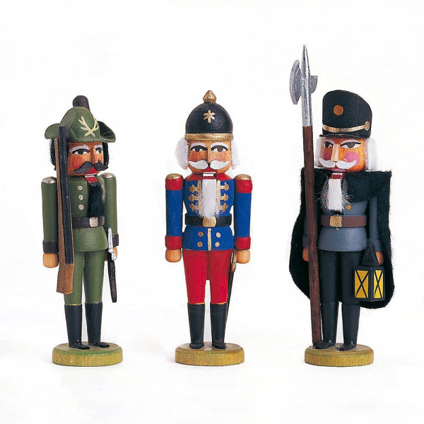 Walter Werner - Min. Nussknacker Schutzmänner - 3 Stück