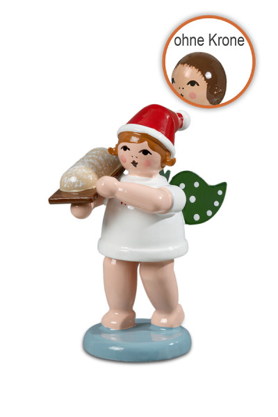 Ellmann - Weihnachtsengel mit Stollen ohne Krone
