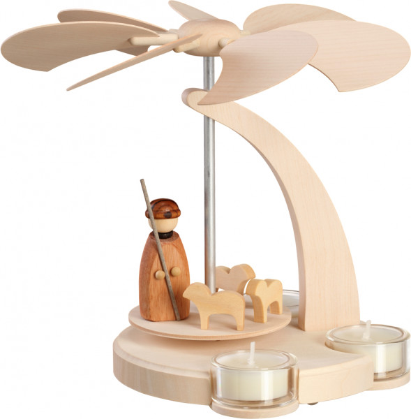 Seiffener Volkskunst eG - Bogenpyramide klein Schäfer 18 cm