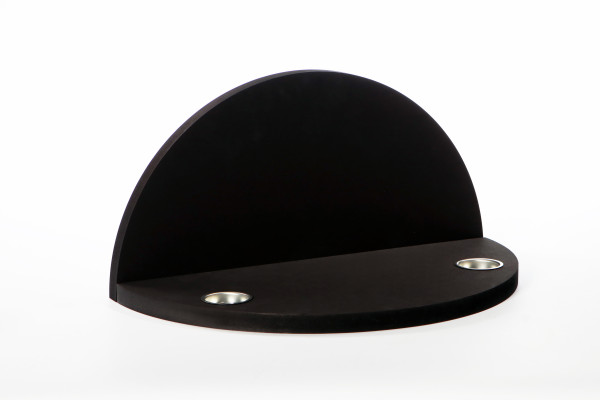 Schalling - Dekohintergrund schwarz, mit Teelicht für Weihnachtskrippe