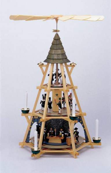 Walter Werner - Bergmannspyramide mit Mettenschicht