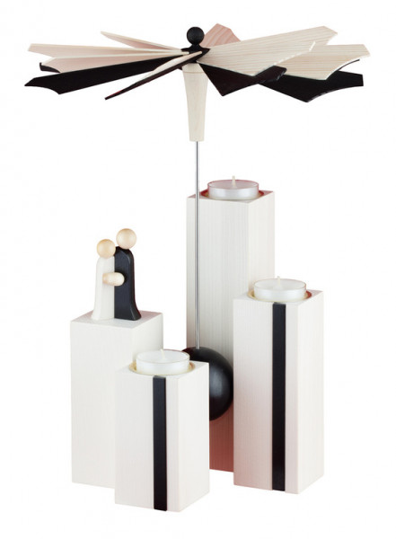 Ulmik - MODERN LINE Stehlen-Pyramide Weiß *