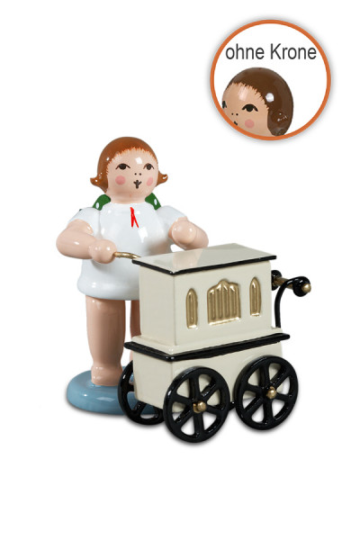 Ellmann - Engel mit Drehorgel ohne Krone