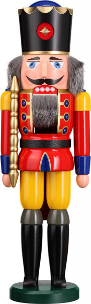 Seiffener Volkskunst eG - Nussknacker König rot 50 cm