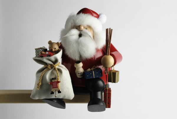 KWO - Räuchermann Kantenhocker Weihnachtsmann L