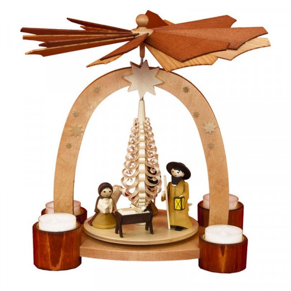 Ulmik - Bogenpyramide Teelicht Geburt