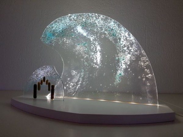 Gestaltungs ART - Moderner LED Lichterbogen &quot;Brandung&quot;