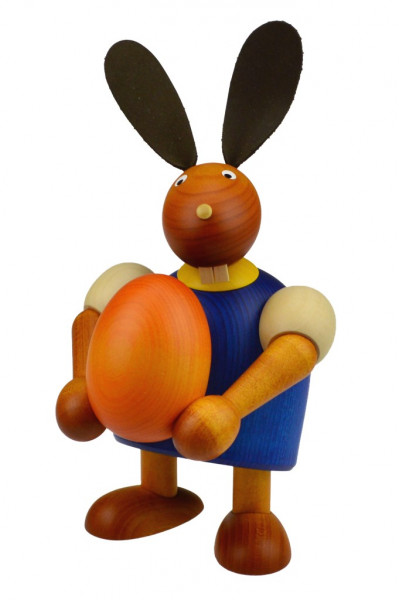 Drechslerei Martin - Hase mit Ei blau, groß