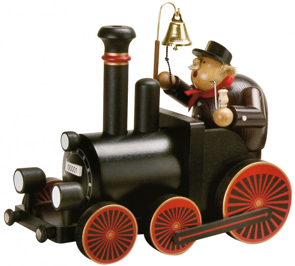 KWO - Räuchermann Lokführer mit Lokomotive