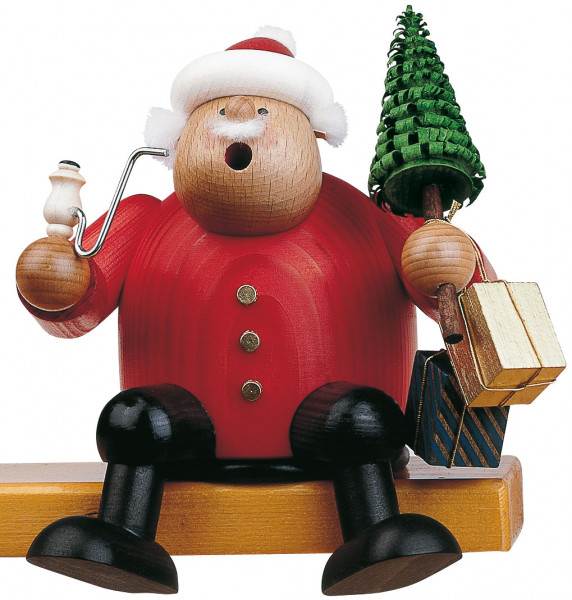KWO - Räuchermann Kantenhocker-Weihnachtsmann
