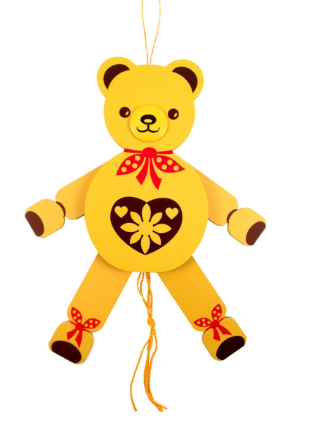 Spielwarenmacher Günther - Hampelmann Teddy 26 cm