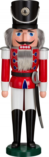 Seiffener Volkskunst eG - Nussknacker Husar rot 50 cm