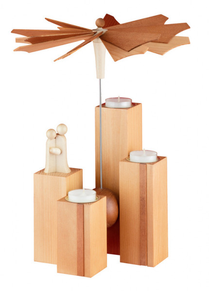 Ulmik - MODERN LINE Stehlen-Pyramide Rosenholz *