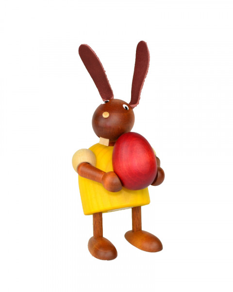 Drechslerei Martin - Hase mit Ei gelb, klein