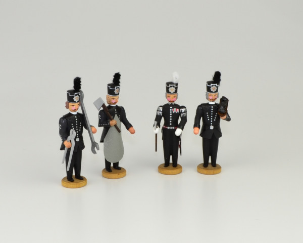 Walter Werner - Steinkohle - Bergleute Satz 2 - 4 Bergleute