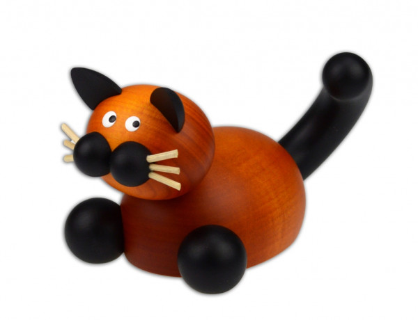 Drechslerei Martin - Kater Bommel auf der Lauer, groß 10 cm