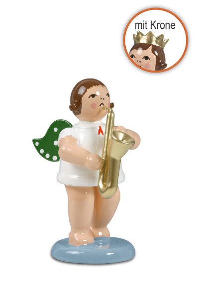 Ellmann - Engel mit Saxophon mit Krone