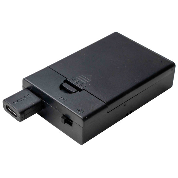 Seiffener Volkskunst eG - Batteriebox für LED Bogen (4xAA) ohne Batterien 3 cm