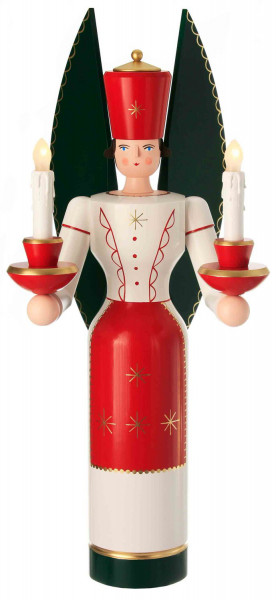 Schalling - Lichterengel Großfigur, farbig, el. beleuchtet 80 cm