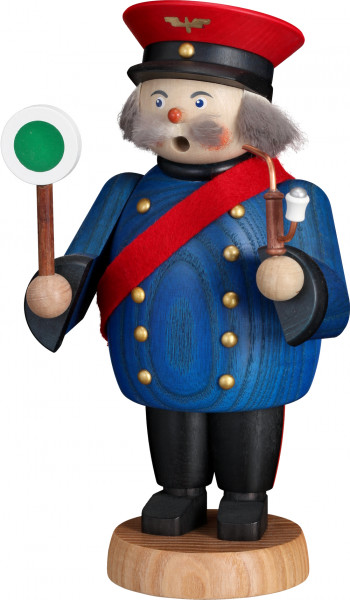 Seiffener Volkskunst eG - Räuchermännchen Eisenbahner 19 cm