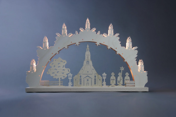 Weigla - Lichterbogen 7 flg. "Seiffener Kirche"