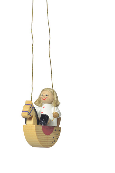 KWO - Baumbehang &quot;Puppe auf Schaukelpferd&quot;