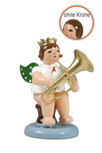 Ellmann - Engel sitzend mit Tuba ohne Krone