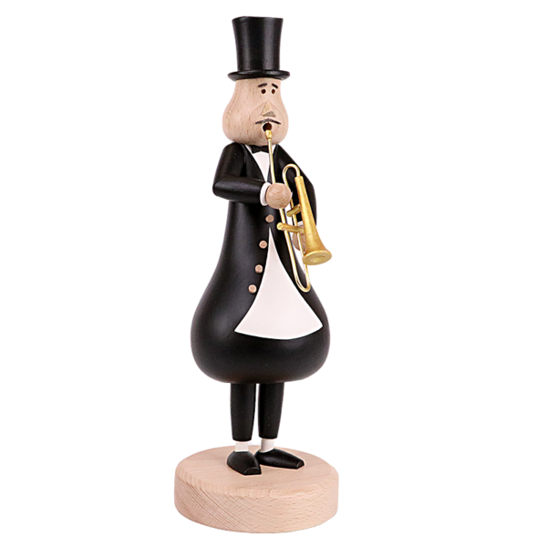 KuK Holzdesign - Räuchermännchen Posaunist Eduard 30 cm