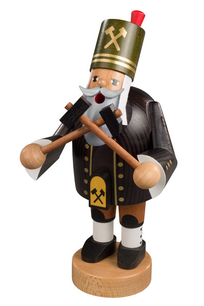 KWO - Räuchermann Bergmann mit Hammer und Schlägel