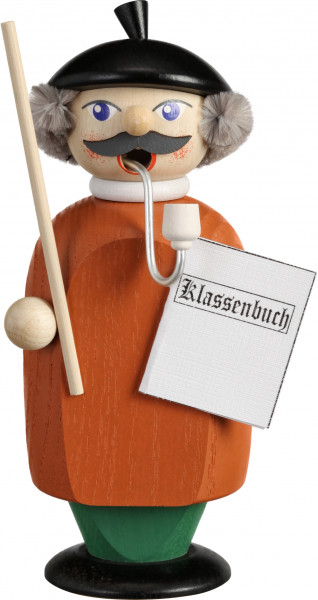 Seiffener Volkskunst eG - Räuchermännchen Lehrer 14 cm