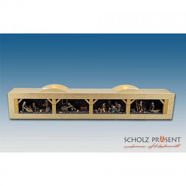 Klaus Kolbe - Schwibbogenunterbau/ Fensterbank mit betenden Bergleuten