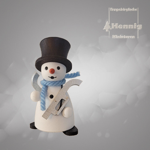 Hennig Figuren - Schneemann mit Schlittschuh
