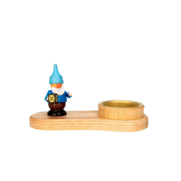 Spielwarenmacher Günther - Kerzenhalter Zwerg mit Erz (Teelicht) 7 cm