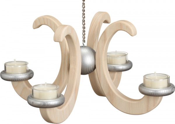 Seiffener Volkskunst eG - Deckenleuchter Esche natur 16 cm