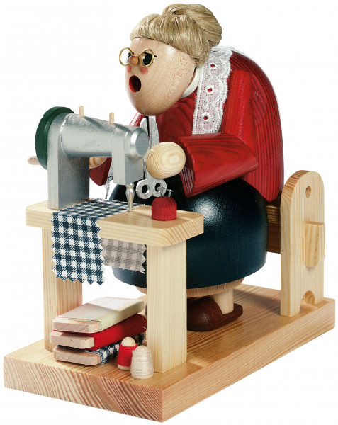 KWO - Räuchermann Schneiderin, sitzend