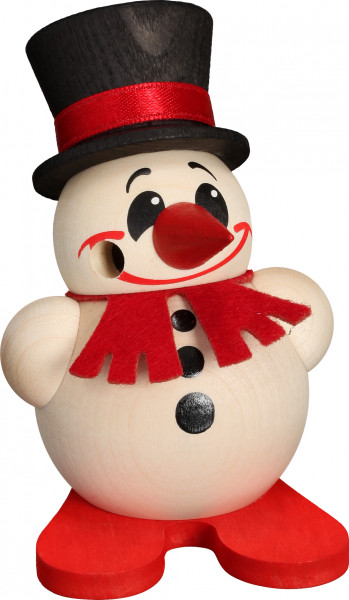 Seiffener Volkskunst eG - Kugelräucherfigur klein Cool Man mit Ski & Zylinder 10 cm