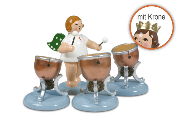 Ellmann - Engel mit 3 Pauken mit Krone