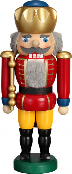 Seiffener Volkskunst eG - Nussknacker König rot 25 cm