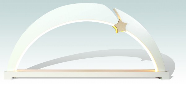 Rauta Edition FG - LED-Schwibbogen unbestückt weiß