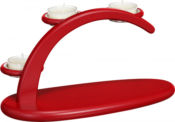 Seiffener Volkskunst eG - Leuchterbogen, weihnachtsrot zum selbst Dekorieren