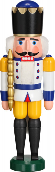 Seiffener Volkskunst eG - Nussknacker König weiß 29 cm