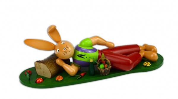 Gahlenz - Osterhase liegend auf Wiese, 10 cm