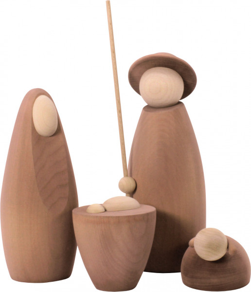 Rauta Edition FG - Heilige Familie gebeizt vierteilig - modernes Design 20 cm