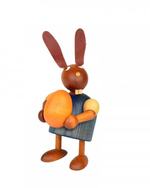 Drechslerei Martin - Hase mit Ei blau, klein