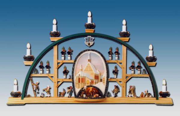 Klaus Kolbe - Schwibbogen Freiberger Dom braunes Bild