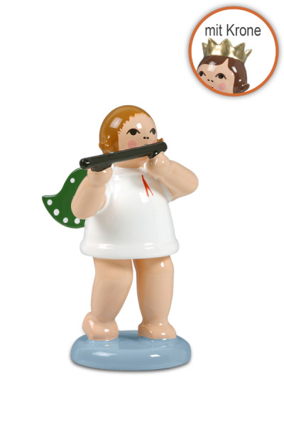 Ellmann - Engel mit Querflöte mit Krone