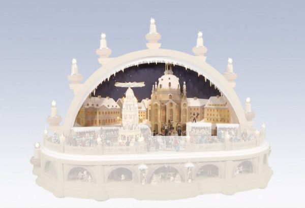 Klaus Kolbe - Dresdner Striezelmarkt - Hintergrundbild für Rückseite