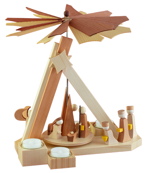 Ulmik - MODERN LINE Pyramide Weihnachtsgeschichte natur
