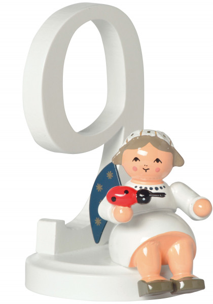 KWO - Zahl &quot;9&quot; mit Engel